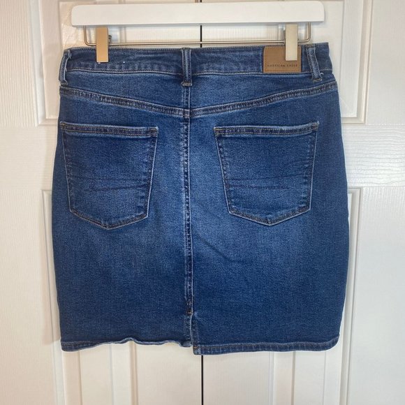 American Eagle Denim Mom Skirt | Size 8 Regular - Picture 4 of 7